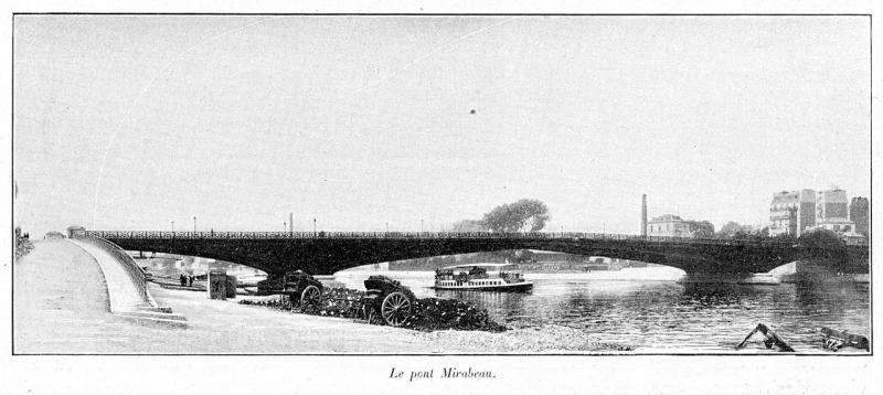 Le pont mirabeau Paris 1897